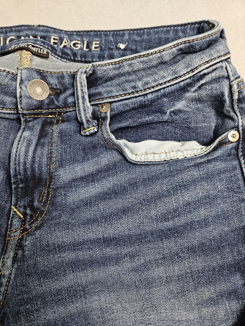 American Eagle Next Level AirFlex Slim Straight Jeans 30x32 - Picture 7 of 16